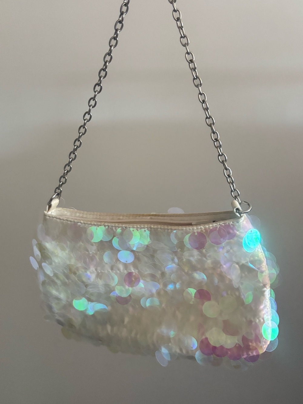 Forever 21 Iridescent White Bag